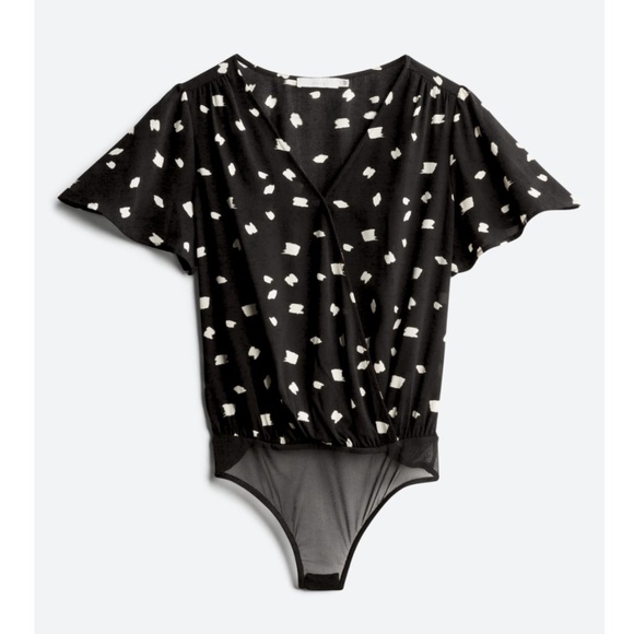 LUSH Kona Surplice Bodysuit Blouse - Picture 1 of 4